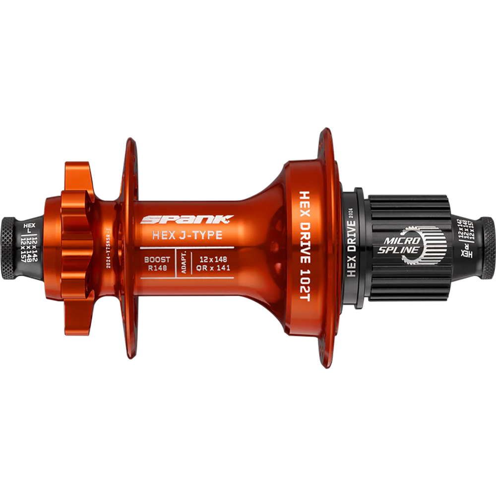 Втулка задняя SPANK HEX J-Type Boost R148 Microspline 32H, Orange