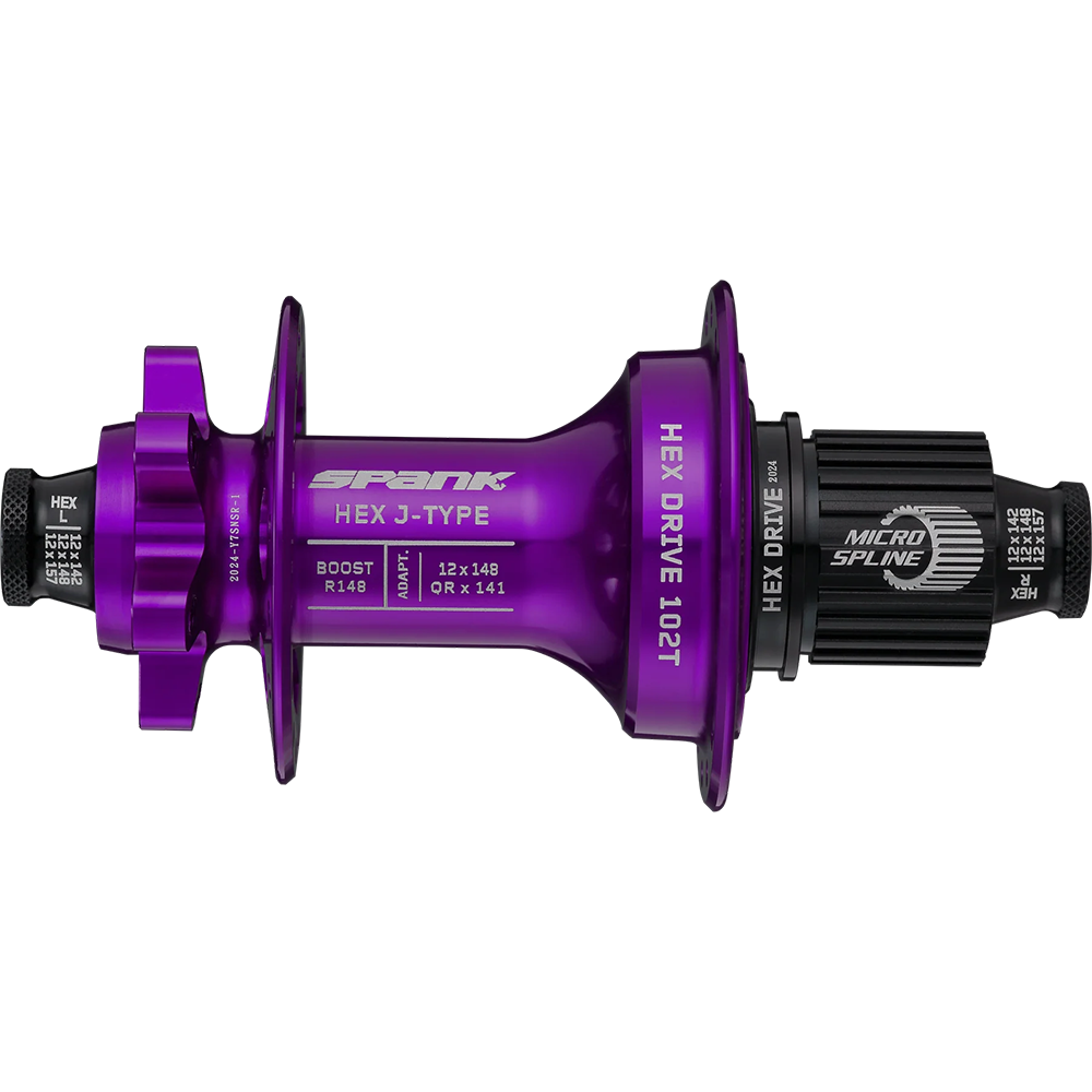 Втулка задняя SPANK HEX J-Type Boost R148 Microspline 32H, Purple