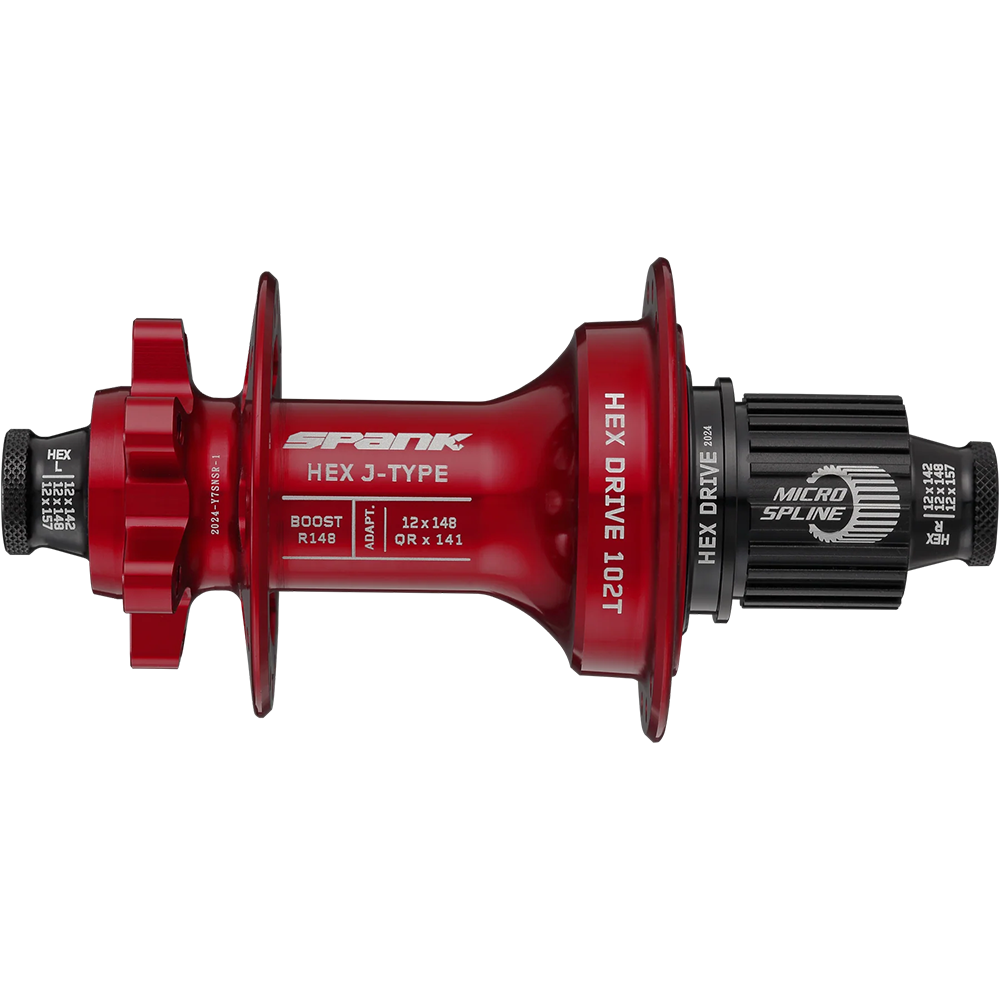 Втулка задняя SPANK HEX J-TYPE Boost R148 HG 32H, Red