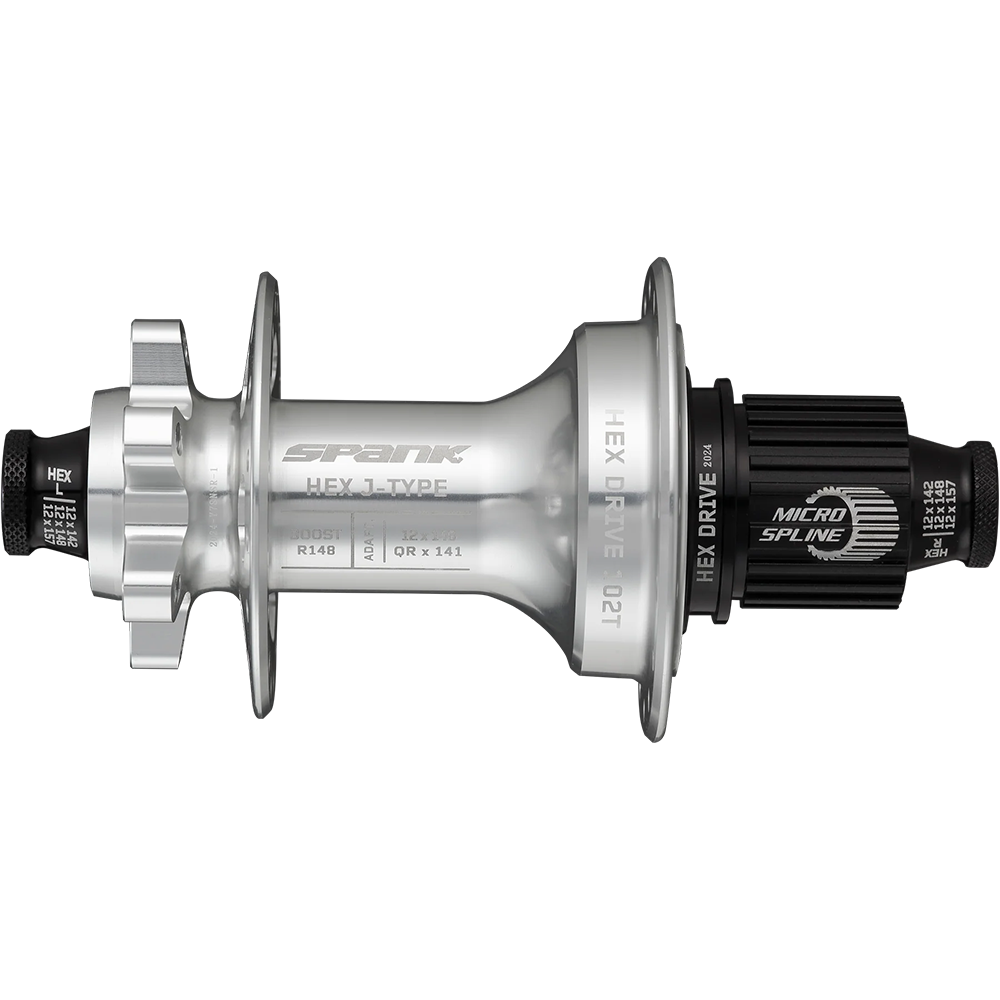 Втулка задняя SPANK HEX J-TYPE Boost R148 HG 32H, Raw Silver