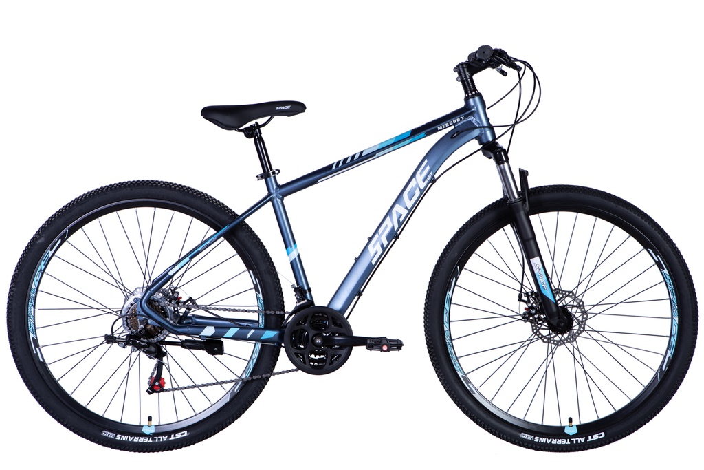 Велосипед Алюмiнiй 29&quot; SPACE MERCURY Хардтейл DD рама-18&quot; сіро-білий 2024