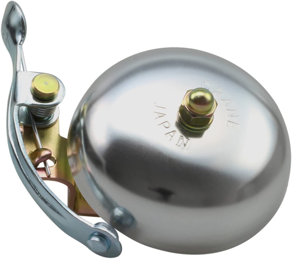 Дзвінок SUZU CRANE, Matte Silver, 55мм алюміній, скоба