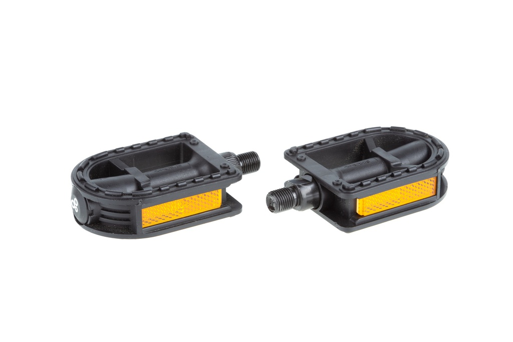 Педалі ONRIDE Kiddi 20 (різьба 1/2), пластик, (96x65) без підшипника, чорний (polybag)