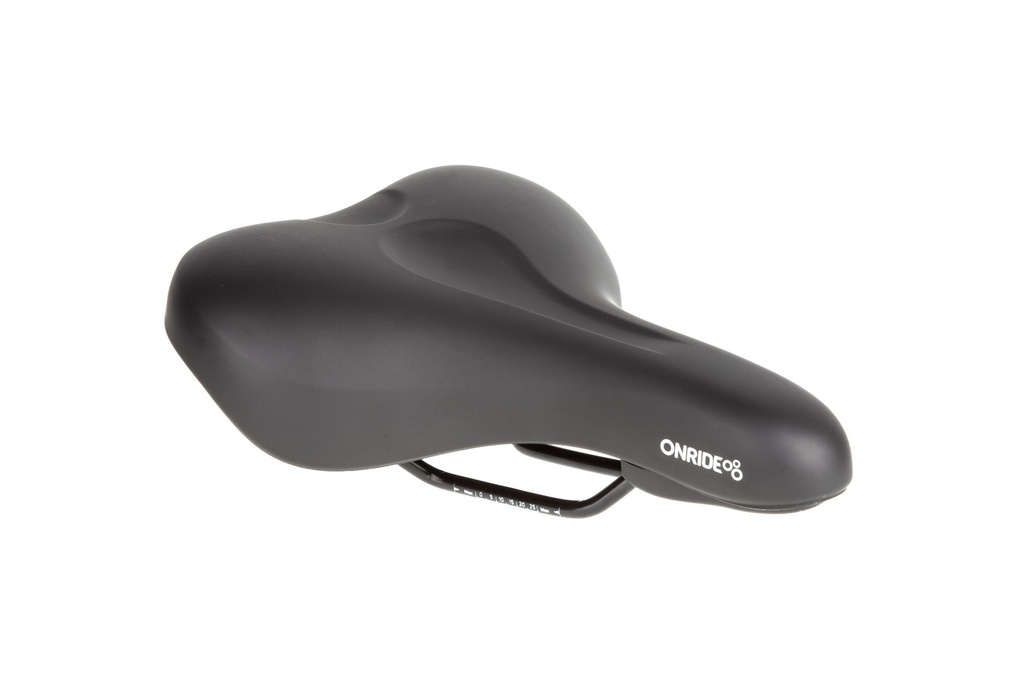 Сідло ONRIDE Cheer, з ручкою, рамки cталь, чорне, 258 x 205 мм