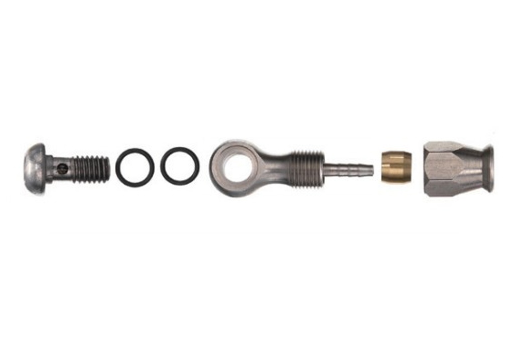 Комплект деталей Alligator для гідролінії універсальний (оливка + штуцер + гайка)