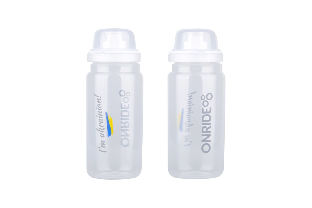 Фляга ONRIDE Elite Fly UA  550 мл прозора, з ковпачком