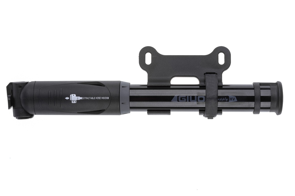 Насос компактний Giyo GP-862E, алюмінієвий, висувний шланг, 24 см, 80 psi