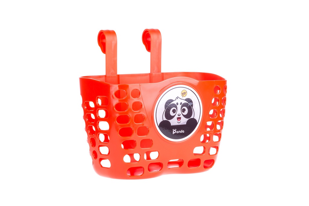 Кошик дитячий пластиковий на кермо ONRIDE Pony Maxi червоний для велосипедів 16-20&quot;