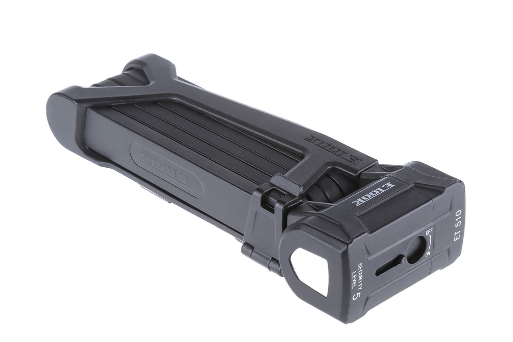 Велозамок ETOOK ET510L 5 х 900мм фолдінговий чорний