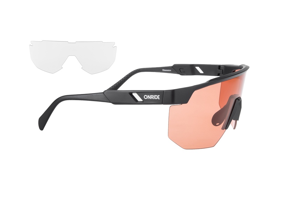 Окуляри ONRIDE Obsession з лінзами orange (51%); прозорі (100%) чорний