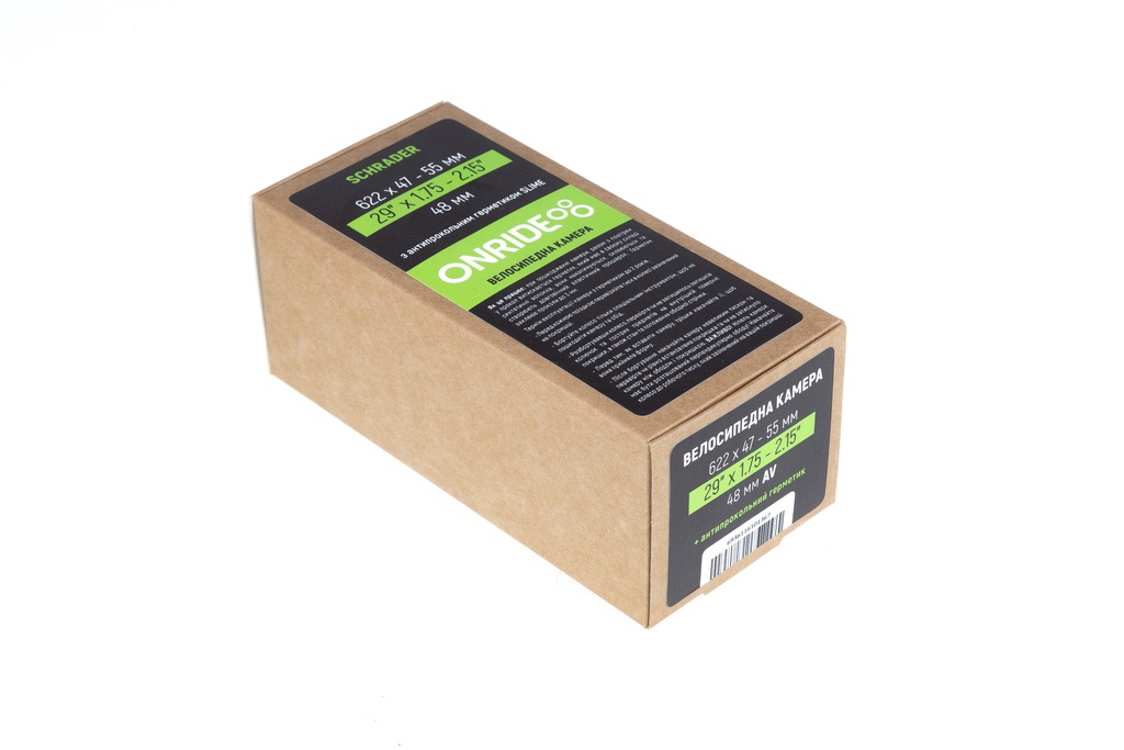Камера ONRIDE з герметиком Slime 29&quot;x1.75-2.15&quot; AV 48