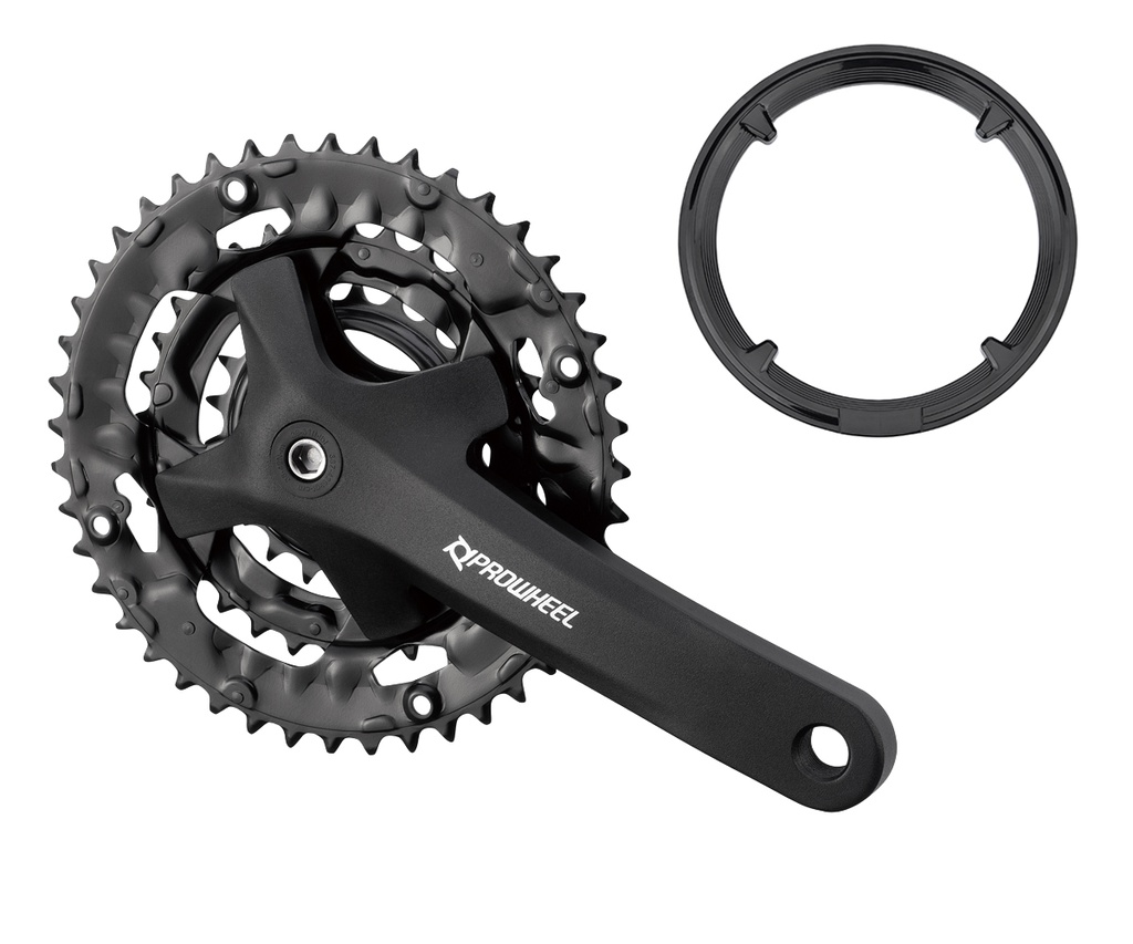 Шатуни PROWHEEL MPE-401P, під квадрат, 170мм, 22-32-42Т, з захистом, чорний