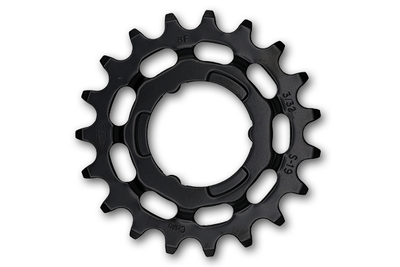 Зірка задня KMC Shimano Narrow 19T чорна 3/32&quot;