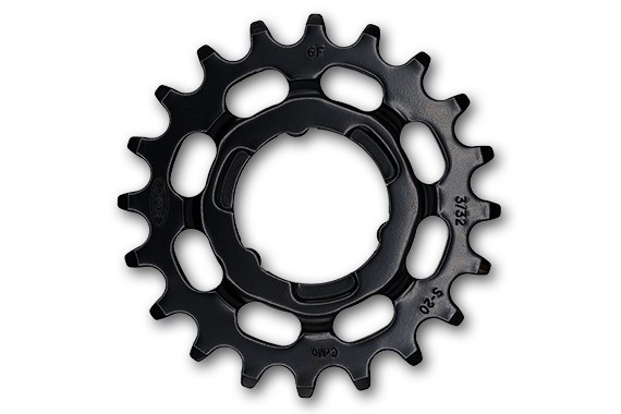 Зірка задня KMC Shimano Narrow 20T чорна 3/32&quot;