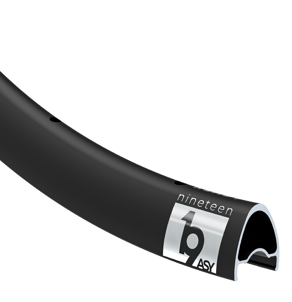 Обід BlackJack READY 19 ASY Light 28&quot;, 622x19, 28 отв., FV, асиметричний, чорний анодований, безкаме