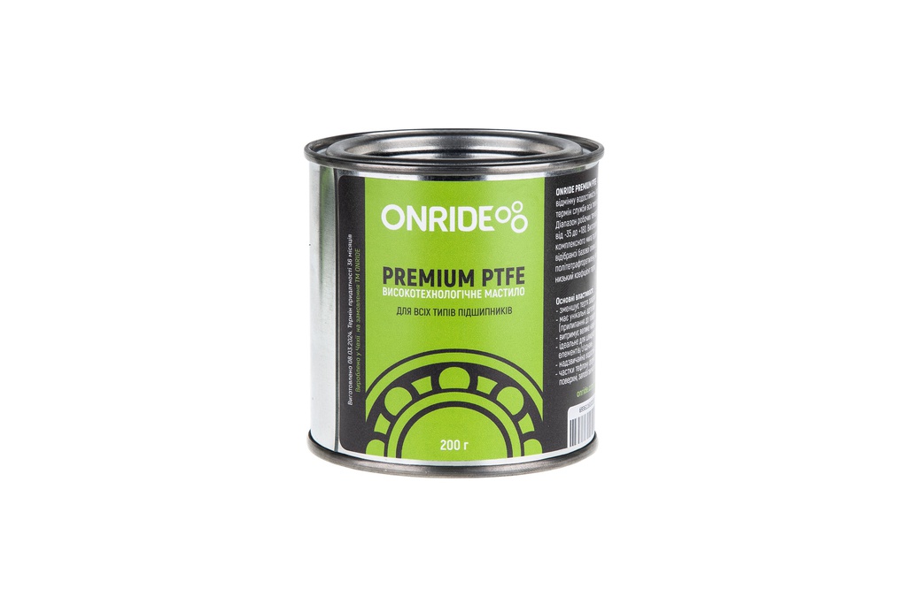 Мастило густе для підшипників ONRIDE PREMIUM PTFE густе 200 г. (мет. банка)