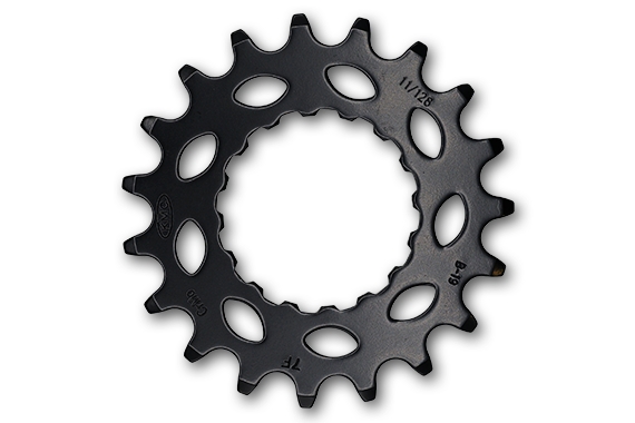 Зірка передня KMC Bosch Gen 2 Super Narrow 19T чорна 11/128&quot;