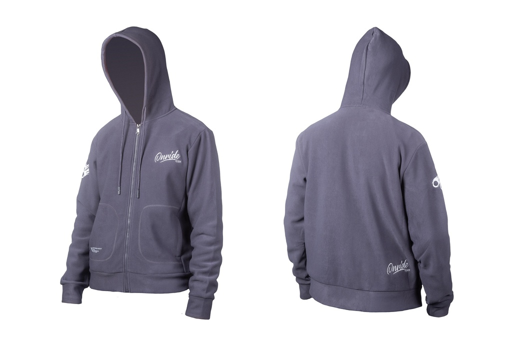 Худі ONRIDE Team мікрохутро унісекс сіра розмір L