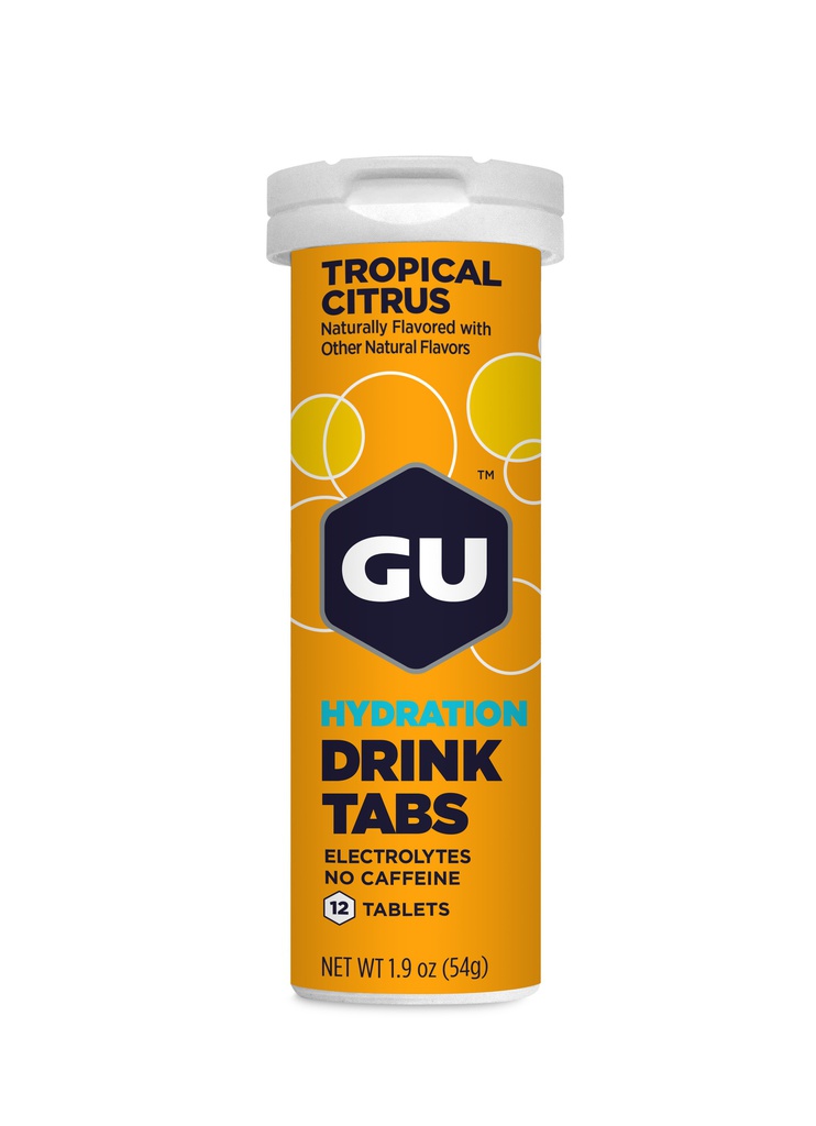 Ізотонічні таблетки GU Energy Tropical Citrus, 12 шт в тубі