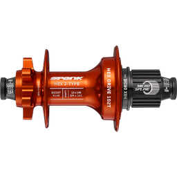 [C04HJ12E60SASPK] Втулка задняя SPANK HEX J-TYPE Boost R148 HG 32H, Orange