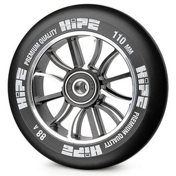 [250108] Колесо для трюкового самоката Hipe H01 110мм, Black/white