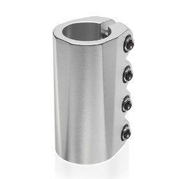 [250508] Хомут на руль для трюкового самоката Hipe Clamp HIPE 06 (SCS), Silver matt
