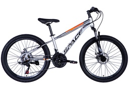 [OPS-SP-24-014] Велосипед Високоміцна сталь 24" SPACE SATURN Хардтейл рама-13" сіро-помаранчевий 2024