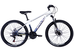 [OPS-SP-26-028] Велосипед сталь 26" SPACE NEPTUNE (035) AM DD тріскачка рама-15" біло-синій 2024 підніжка