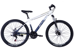 [STK-SP-27.5-012] Велосипед уцінений сталь 27.5" SPACE MARS AM DD тріскачка рама-17" біло-синій 2024