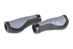 [6936116100543] Ручки руля ONRIDE Cliff, ергономічні, один замок, чорні/сірі