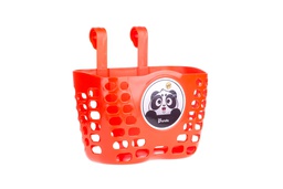 [6936116101509] Кошик дитячий пластиковий на кермо ONRIDE Pony Maxi червоний для велосипедів 16-20"