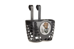 [6936116101504] Кошик дитячий пластиковий на кермо ONRIDE Pony Mini чорний для велосипедів 12-14" 