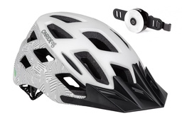 [6936116100871] Шолом ONRIDE Sub біло-сірий M (55-58 см) + Мигалка ONRIDE Donut 20