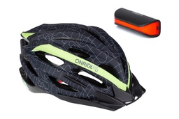 [6936116100866] Шолом ONRIDE Grip чорний/зелений L (58-61 см) + Мигалка ONRIDE Slit