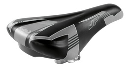 [1205-GR] Сідло Monte Grappa JP 1205 GR, чорний/сірі полоски, 255x150 мм