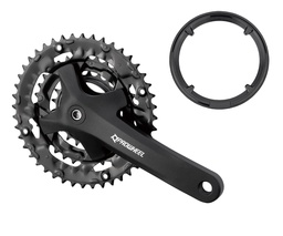 [MPE-401] Шатуни PROWHEEL MPE-401P, під квадрат, 170мм, 22-32-42Т, з захистом, чорний