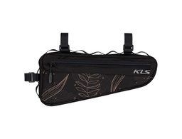 [8585053827870] Сумка в трикутник рами KLS Rectangle 023, чорний, дизайн-квіти