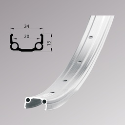 [55920001000001000001] Обід Remerx RMX 20, 26'', 559x20, 36 отв., AV, срібл.