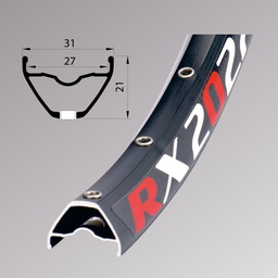 [62250002032101000004] Обід Remerx RX 2027, 29'', 622x27, 32 отв., FV, піст., чорн. анод., E-Bike