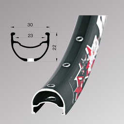 [62250402032001000001] Обід Remerx BRAVE DISC RDX 2023, 29'', 622x23, 32 отв., AV, піст., чорн. анод.