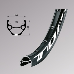 [62230202012001000001] Обід Remerx TOP DISC RX 3019, 29'', 622x19, 32 отв., AV, піст., чорн. анод.