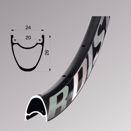 [62270802030101000001] Обід Remerx R-DISC, 29'', 622x20, 32 отв., FV, чорн. анод.