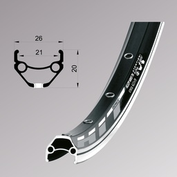 [55930102031001000001] Обід Remerx HIT 21 RX 4521, 26'', 559x21, 32 отв., AV, чорн. анод., V-Br, CNC