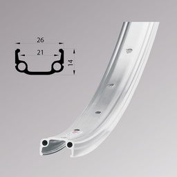 [62221001000001000001] Обід Remerx RMX 21, 29'', 622x21, 36 отв., AV, срібл.